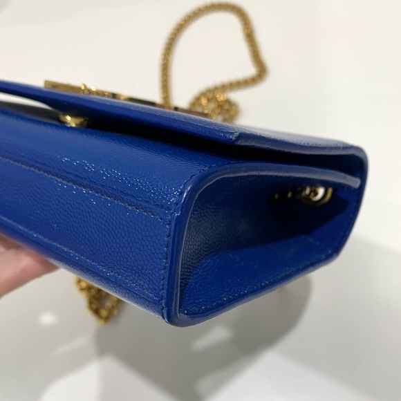 ❌SOLD❌Authentic Saint Laurent Grain De Poudre Small Monogram Kate Bag. - Picture 11 of 14